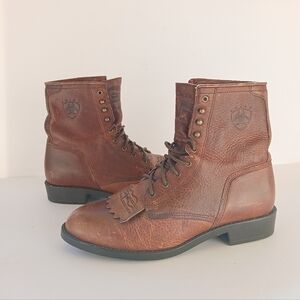 Ariat Heritage Lacer Leather Lace Up Rodeo Western Boots